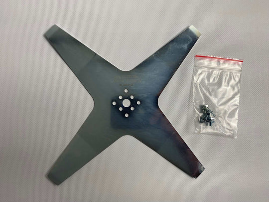 Mähroboter Messer - 25 cm 4 Klingen gebogen Tech L6, S6